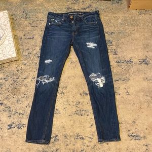 American eagle, Women’s Size 4, Tom girl fit, dark blue